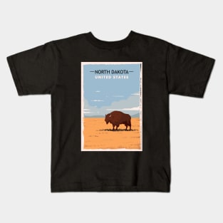 north dakota Kids T-Shirt